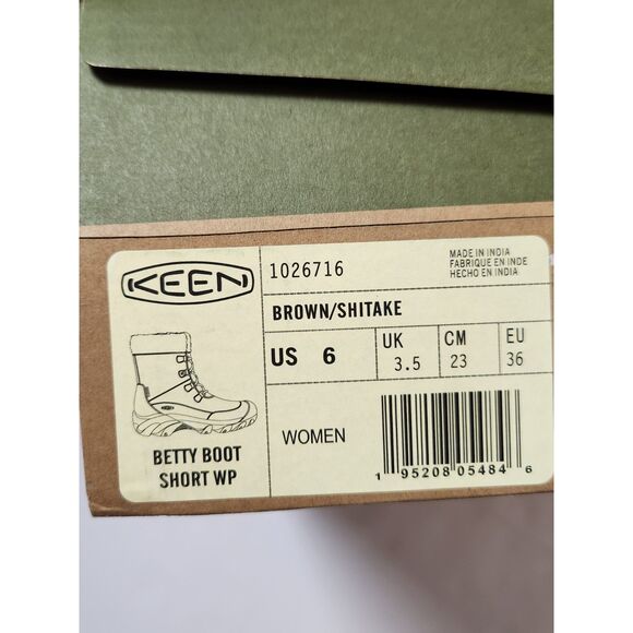 Keen Betty Boot – Women’s Size 6, Waterproof Brown Winter Boot, NIB - Picture 7 of 12